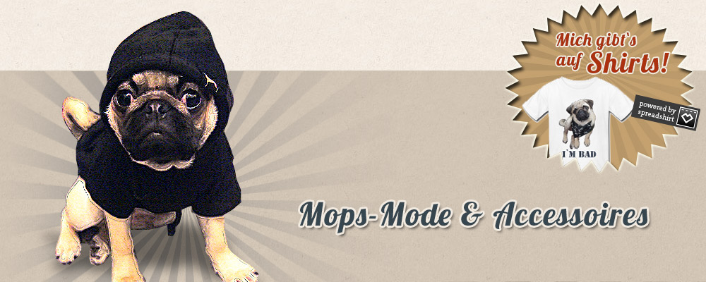 Otiz Mops T-Shirts, Pullover, Jacken und Accessoires